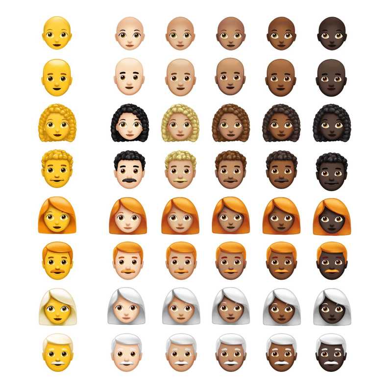 apple new emoji hair options 2018 emojipedia apple new emoji hair options 2018 emojipedia